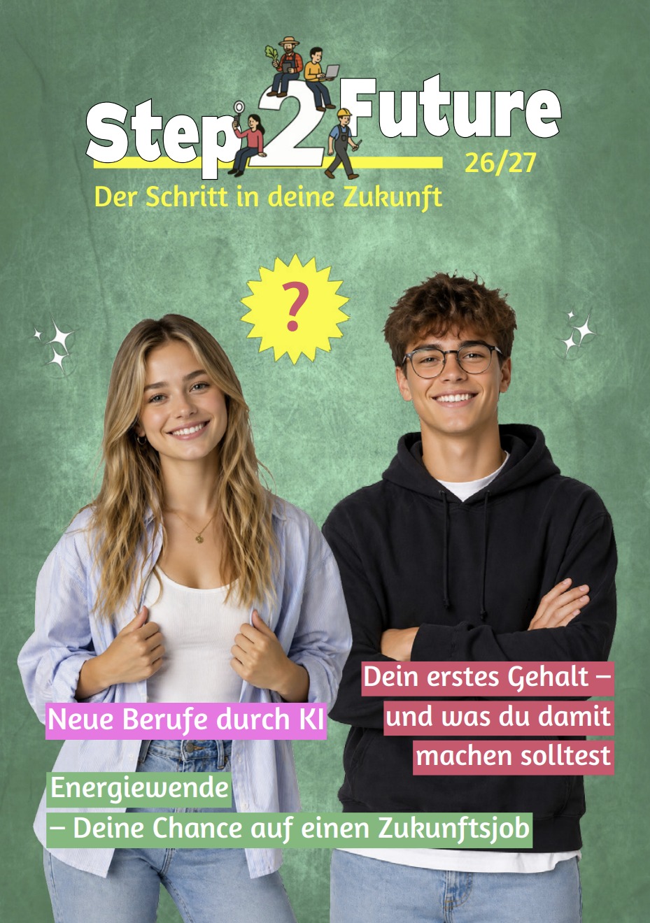 Cover des Ausbildungs- und Arbeitgebermagazins Step2Future
