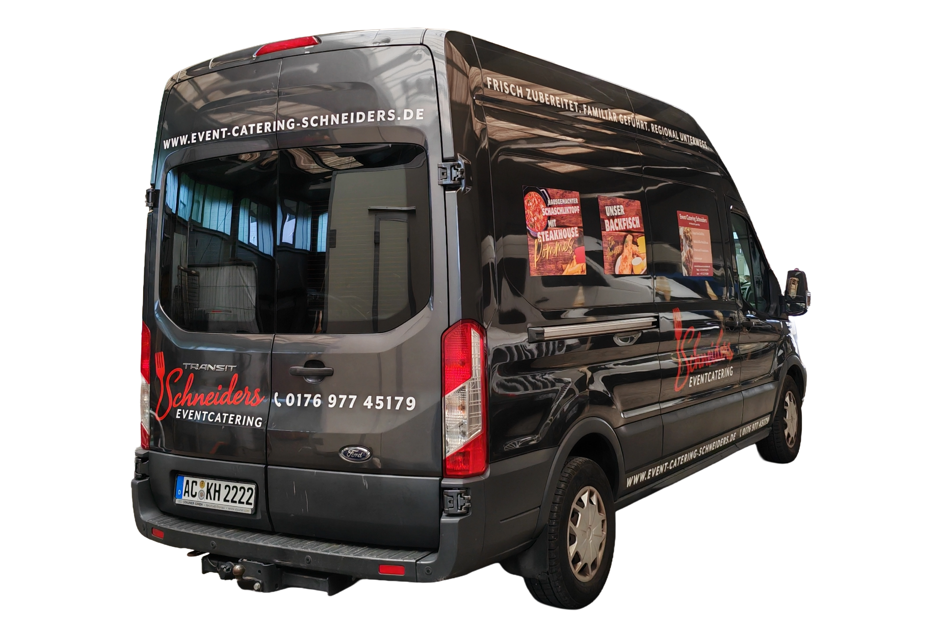 Folierter Transporter von Schneiders Eventcatering